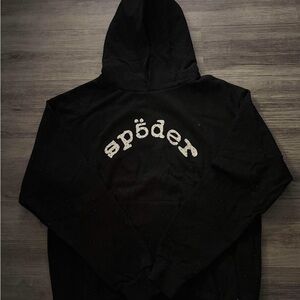 Black Men’s Zip-Up Hoodie with Back Graphic